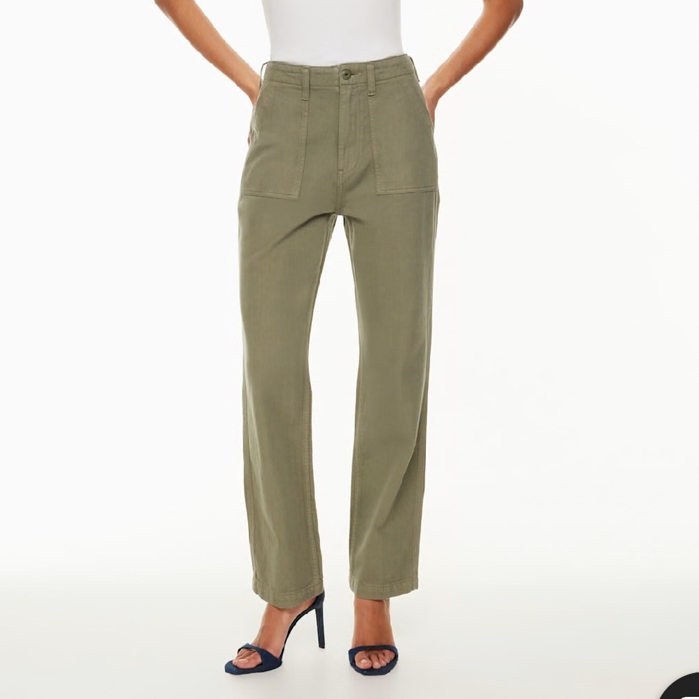 Denim Forum High Rise Green Jeans size 24